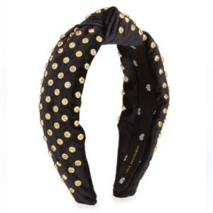 Lele sadoughi black velvet and crystal headband - worn once